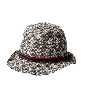 GREVI WHITE, BLACK & KHAKI, RED PANAMA HAT | WOMENS SIZE S